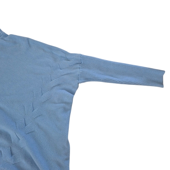 Frank Lyman Baby Blue High Neck Tunic Sweater AS IS - Picture 5 of 9
